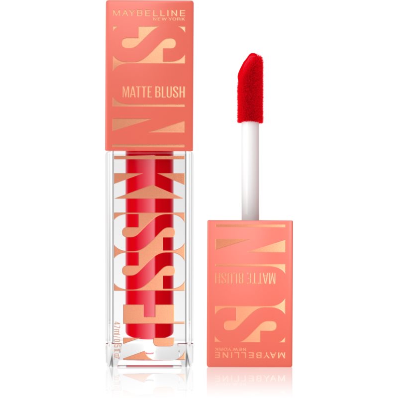 MAYBELLINE NEW YORK Sunkisser Matte folyékony arcpirosító matt hatással árnyalat 36 Spicy Red 4.7 ml-ár