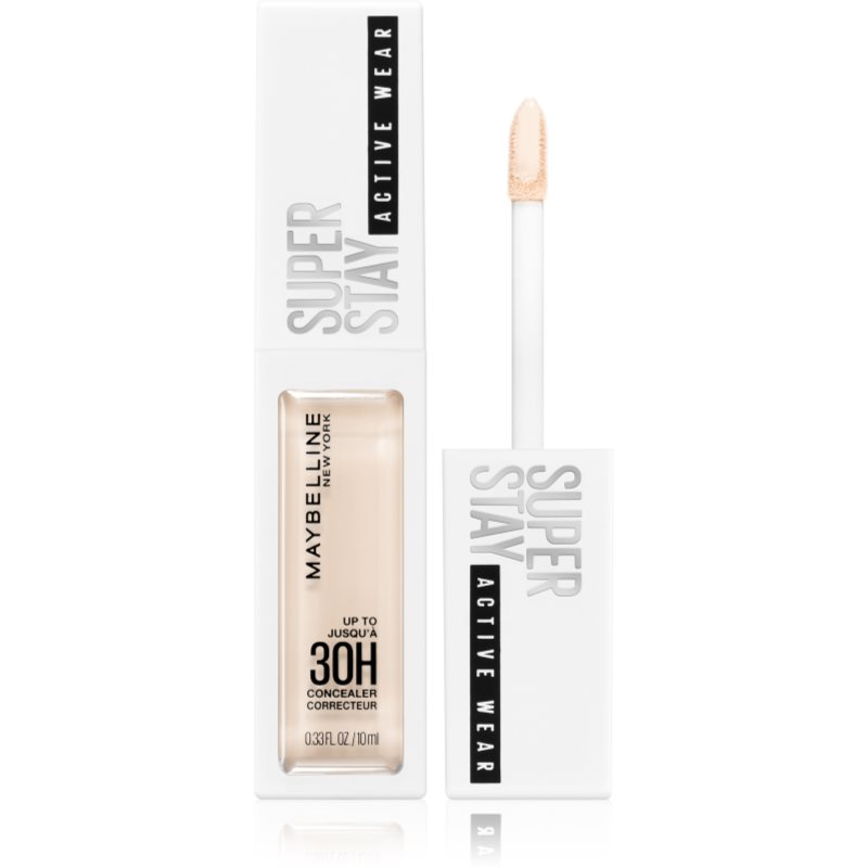 MAYBELLINE NEW YORK SuperStay Active Wear magas fedésű korrektor árnyalat 10 Fair 10 ml-Ár