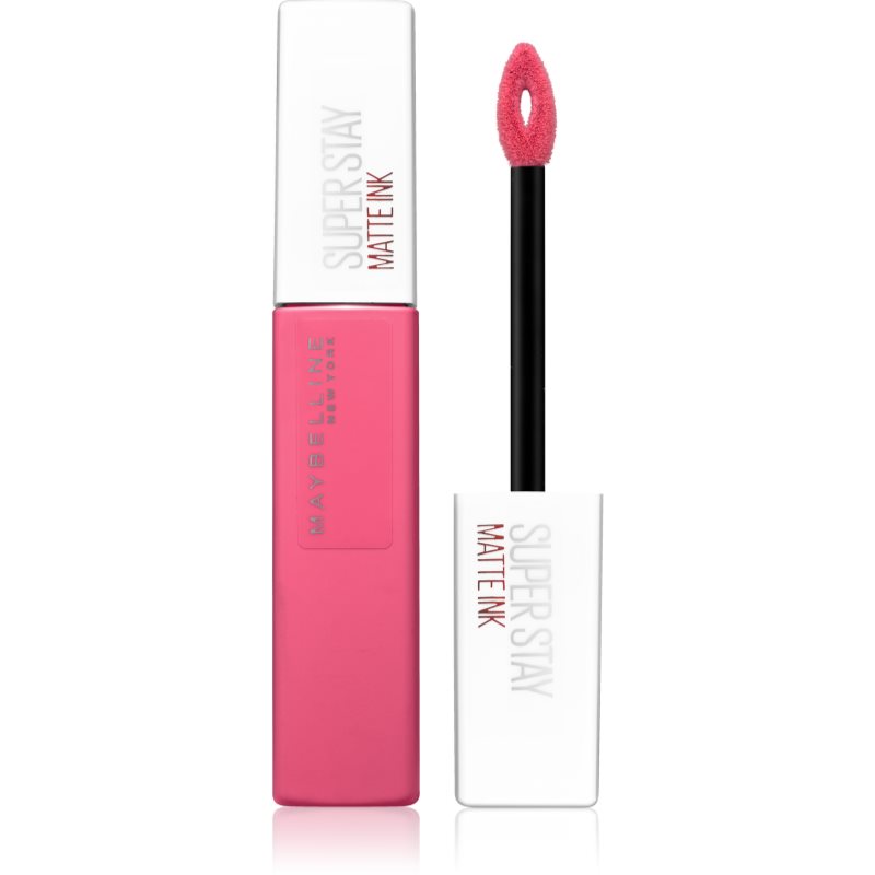 MAYBELLINE NEW YORK SuperStay Matte Ink mattító folyékony rúzs a hosszan tartó hatásért árnyalat 15 Lover 5 ml-Eredeti
