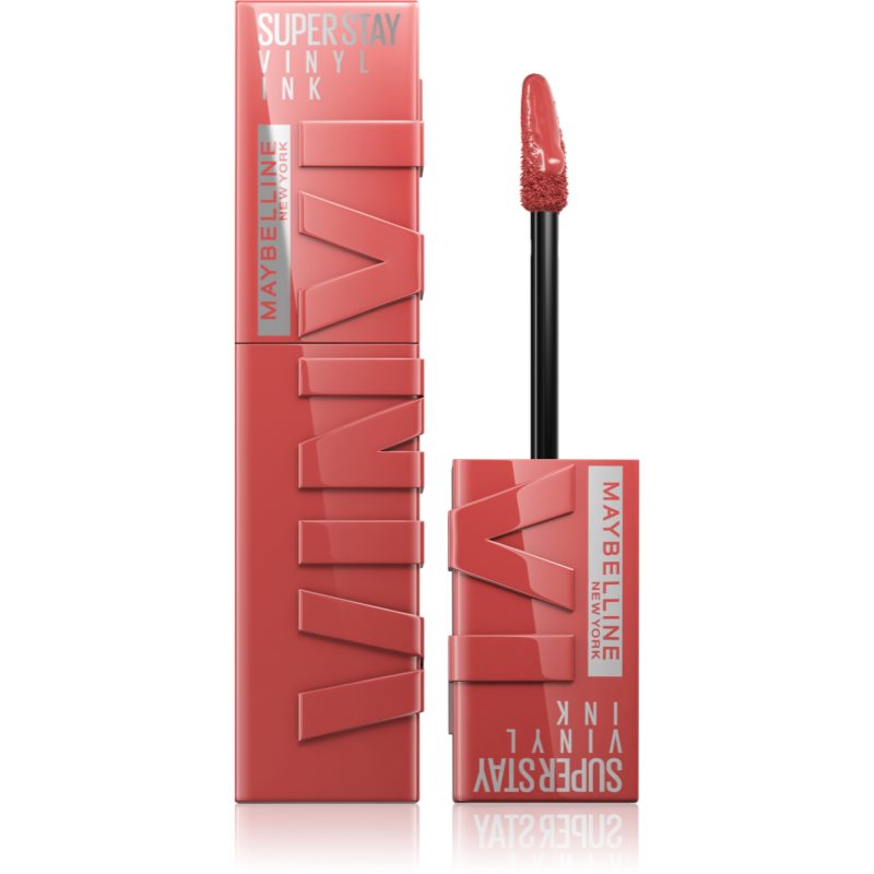 MAYBELLINE NEW YORK SuperStay Vinyl Ink hosszantartó folyékony rúzs 15 PEACHY 4.2 ml-Ár