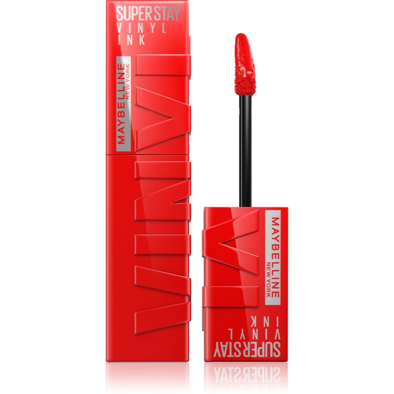 MAYBELLINE NEW YORK SuperStay Vinyl Ink hosszantartó folyékony rúzs 25 RED HOT 4.2 ml-Ár