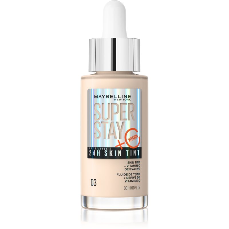 MAYBELLINE NEW YORK SuperStay Vitamin C Skin Tint szérum egységesíti a bőrszín tónusait árnyalat 03 30 ml-Ár