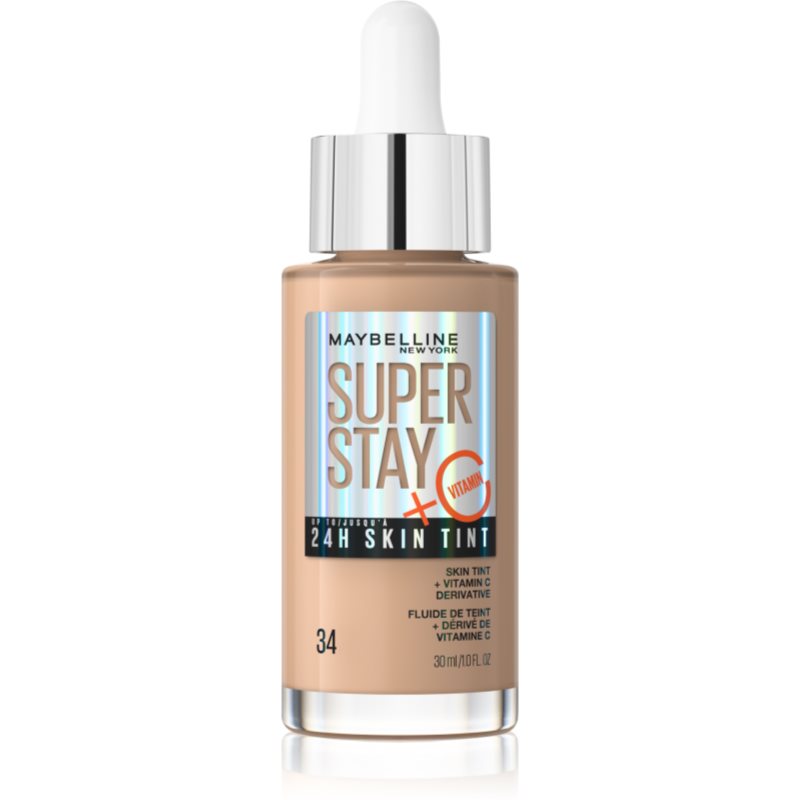 MAYBELLINE NEW YORK SuperStay Vitamin C Skin Tint szérum egységesíti a bőrszín tónusait árnyalat 34 30 ml-Ár