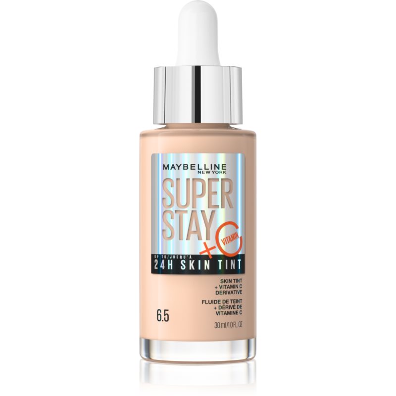 MAYBELLINE NEW YORK SuperStay Vitamin C Skin Tint szérum egységesíti a bőrszín tónusait árnyalat 6.5 30 ml-Ár