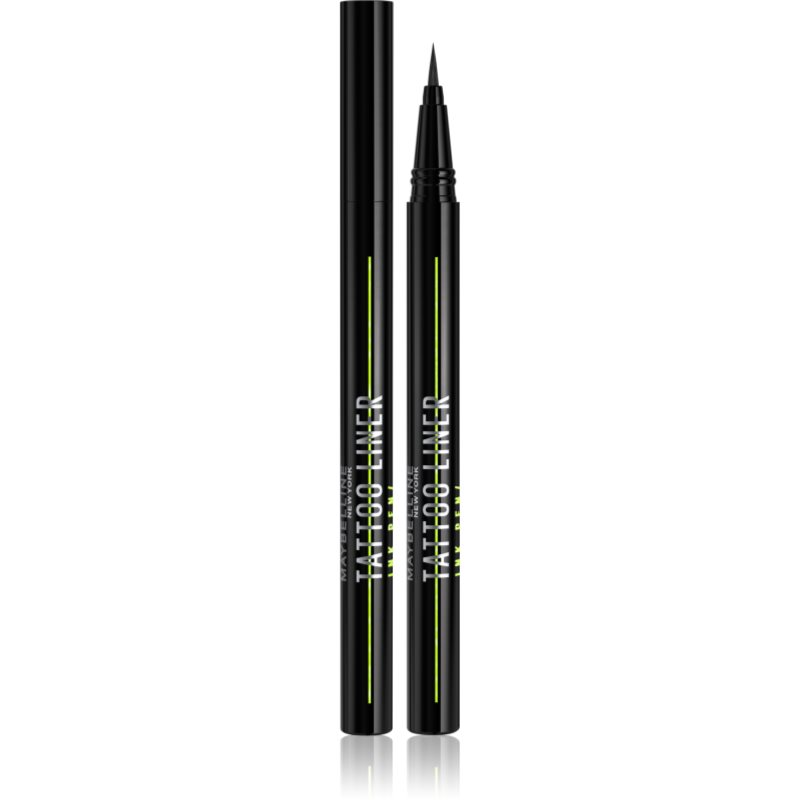 MAYBELLINE NEW YORK Tattoo Liner Ink Pen széles applikátorú szemhéjtus árnyalat Matte Black 1 ml-Ár