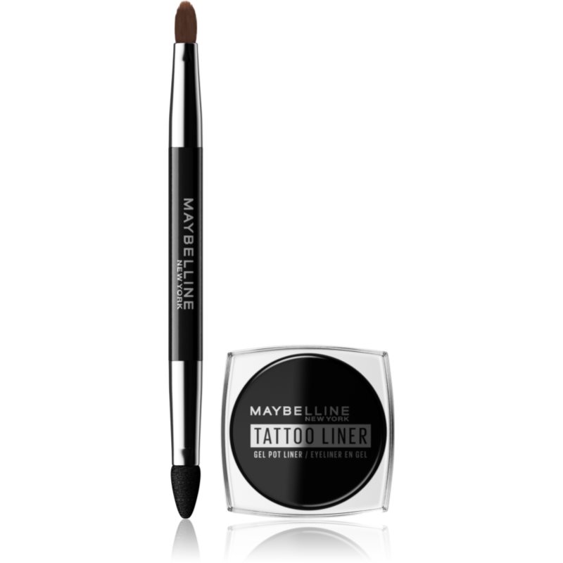 MAYBELLINE NEW YORK Tattoo Liner hosszantartó géles szemhéjtus ecsettel árnyalat 950 Blackest Black 3 g-Ár