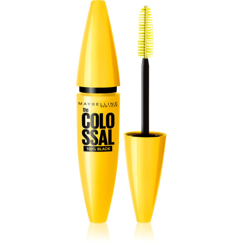 MAYBELLINE NEW YORK The Colossal 100% Black dúsító szempillaspirál árnyalat Black 10.7 ml-Eredeti