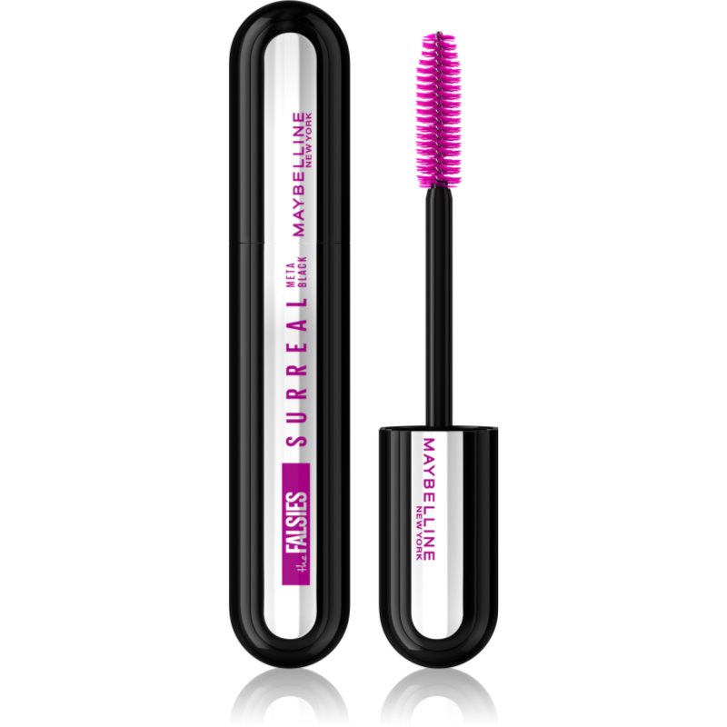 MAYBELLINE NEW YORK The Falsies Surreal dúsító és hosszabbító szempillaspirál extra fekete árnyalat Meta Black 10 ml-Ár