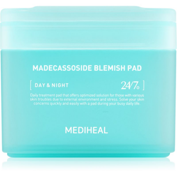 MEDIHEAL Madecassoside Blemish Pad tonizáló párnák a bőr tökéletlenségei ellen 100 db-ár