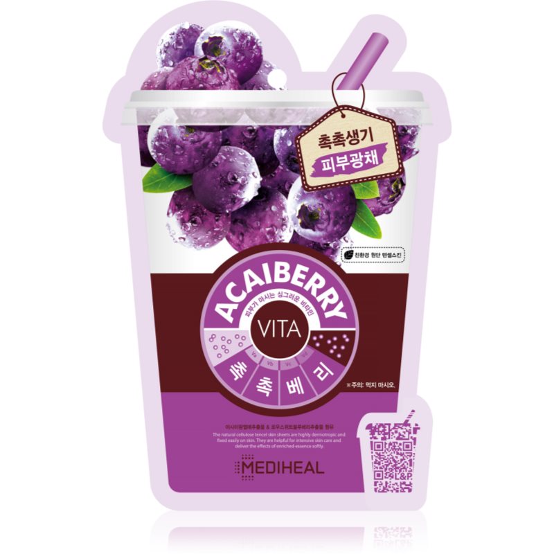 MEDIHEAL Vita Mask Acaiberry arcmaszk feszesítő hatással 20 ml-Ár