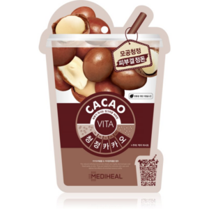 MEDIHEAL Vita Mask Cacao arcmaszk pórusok kitisztításáért és a matt bőrért 20 ml-Ár