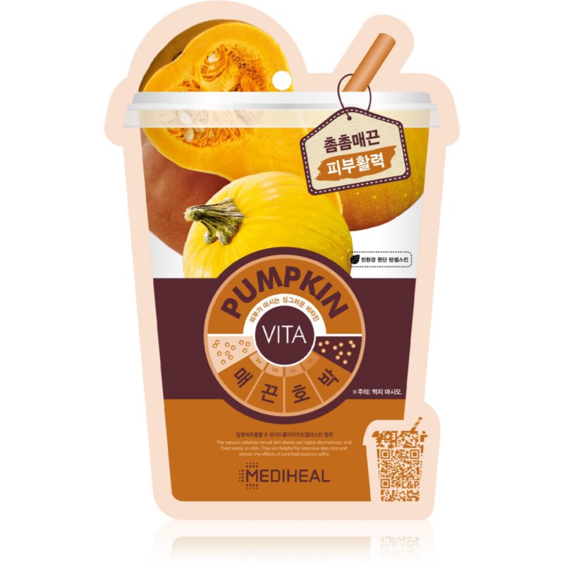 MEDIHEAL Vita Mask Pumpkin tápláló gézmaszk lifting hatással 20 ml-Ár