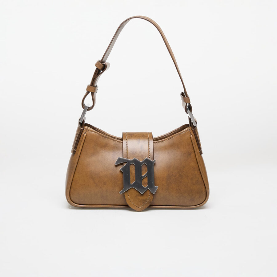 MISBHV Leather Shoulder Bag Small Brown Faded OS-alacsony-ár