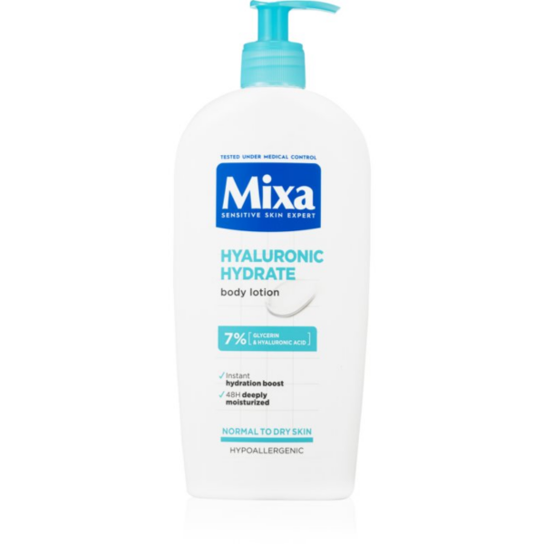 MIXA Hyalurogel Intenzív hidratáló testápoló száraz és érzékeny bőrre 400 ml-Eredeti
