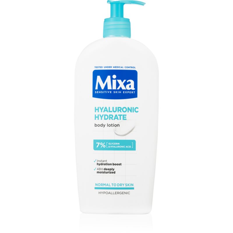 MIXA Hyalurogel Intenzív hidratáló testápoló száraz és érzékeny bőrre 400 ml-Eredeti
