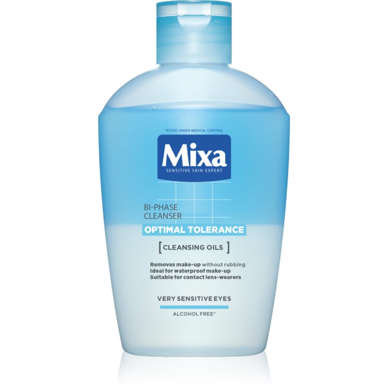 MIXA Optimal Tolerance kétkomponensű sminklemosó szemre 125 ml-Eredeti