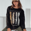 MODEZINE női oversize blúz fekete Dstreet