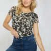 MONNARI Woman's Blouses Patterned Blouse With Short Sleeves