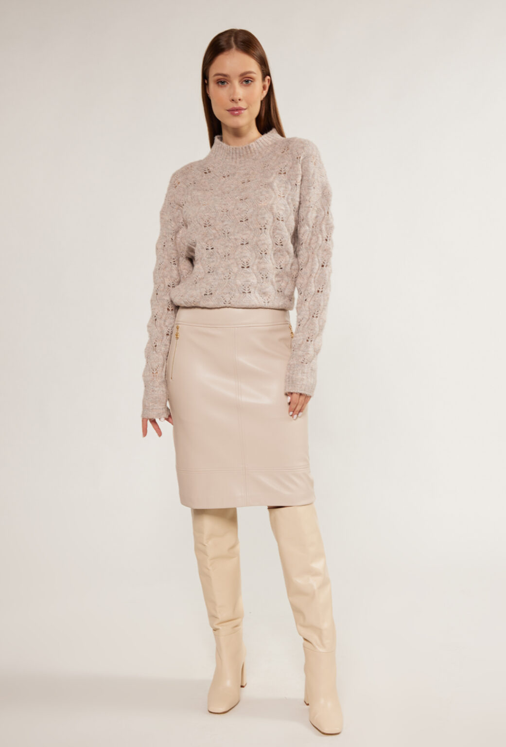 MONNARI Woman's Mini Skirts Imitation Leather Skirt
