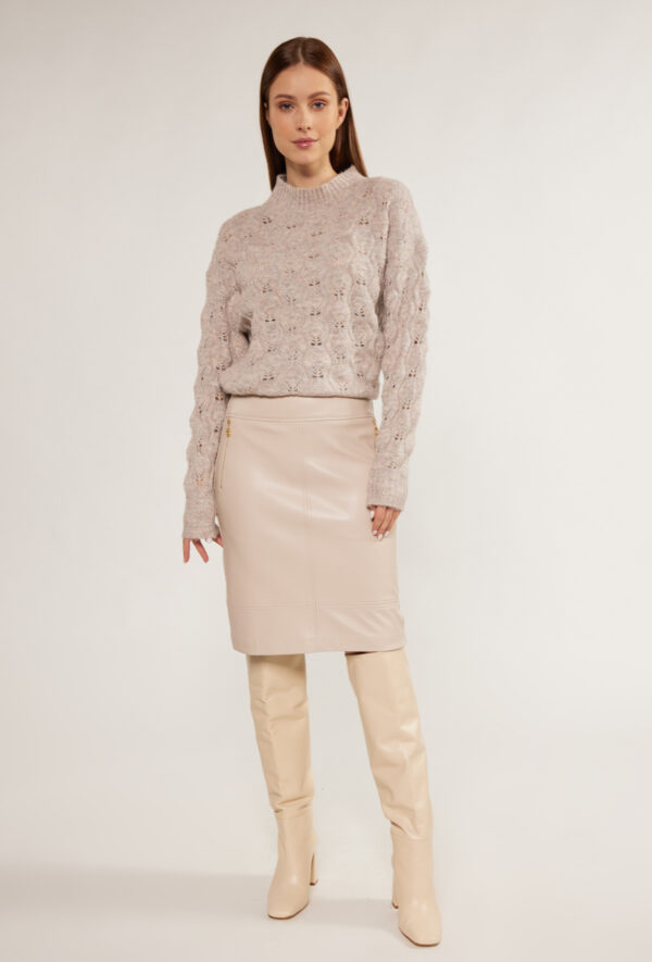 MONNARI Woman's Mini Skirts Imitation Leather Skirt