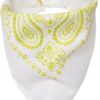 MSTRDS Bandana fejkendők  citromsárga / fehér-hu
