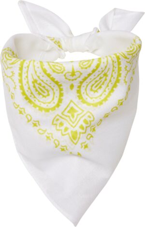 MSTRDS Bandana fejkendők  citromsárga / fehér-hu
