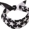 MSTRDS Bandana fejkendők  fekete / fehér-hu