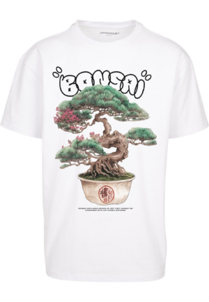 MT Upscale Póló 'Bonsai'  bézs / zöld / fekete / fehér-Ár