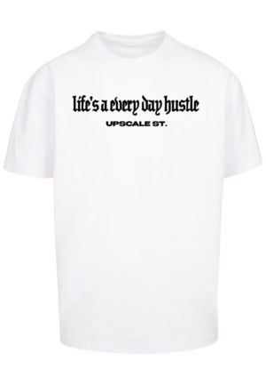 MT Upscale Póló 'Hustle'  neonlila / narancs / fekete / fehér-Ár