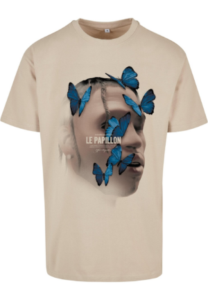 MT Upscale Póló 'Le Papillon'  homok / kék / barna / fekete-Ár