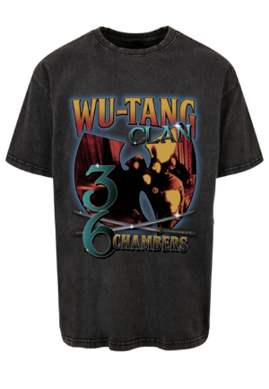 MT Upscale Póló 'Wu Tang 36 Chambers Acid Was'  benzin / narancs / piros / fekete-Ár