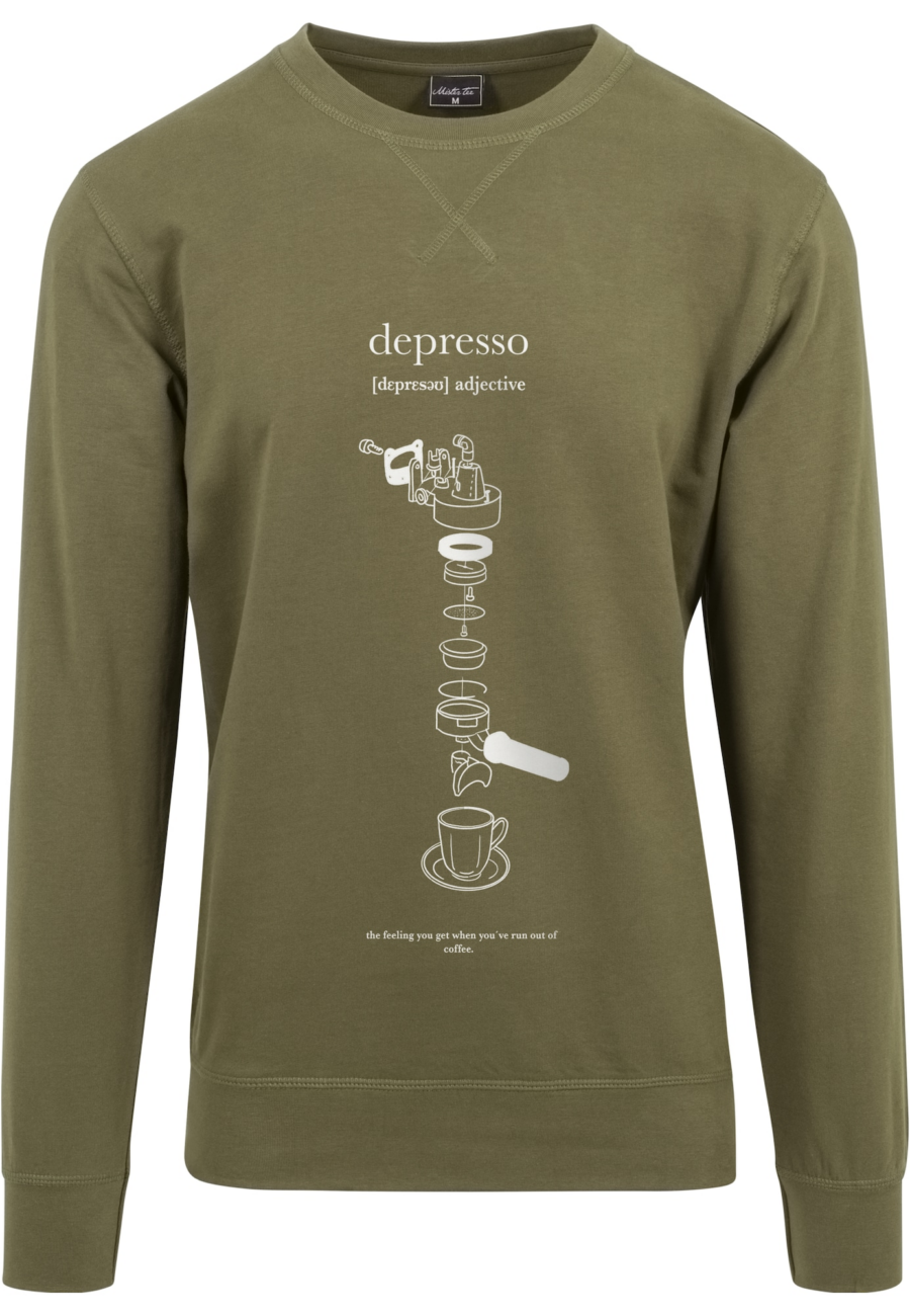 MT Upscale Tréning póló 'Depresso'  olíva / fehér-Ár