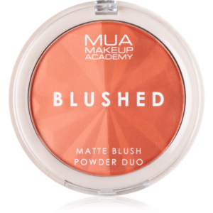 MUA Makeup Academy Blushed Powder Blusher púderes arcpír árnyalat Peach Fizz 5 g