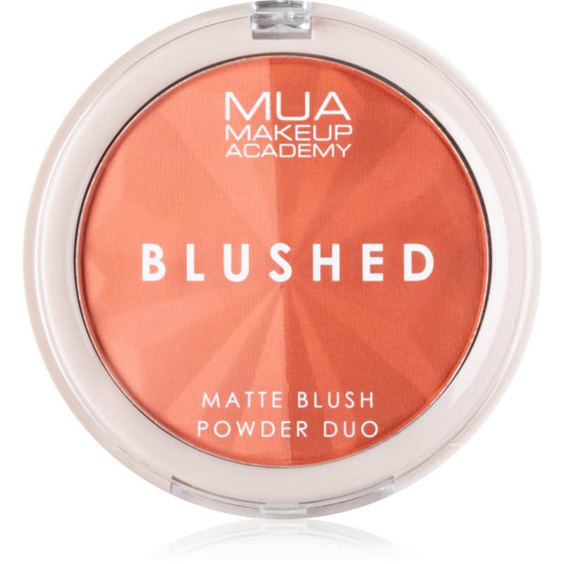 MUA Makeup Academy Blushed Powder Blusher púderes arcpír árnyalat Peach Fizz 5 g