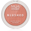 MUA Makeup Academy Blushed Powder Blusher púderes arcpír árnyalat Rose Tea 5 g-Ár