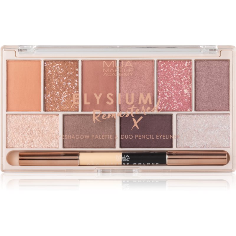 MUA Makeup Academy Elysium Remastered 10 színt tartalmazó szemhéjfesték paletta duo 17 g-Ár