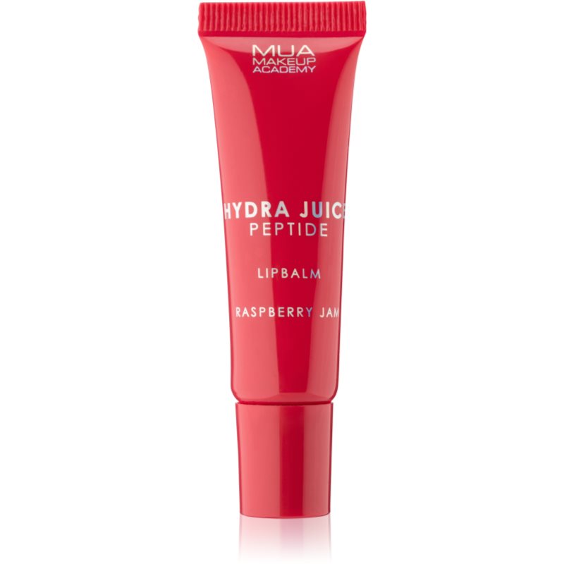MUA Makeup Academy Hydra-Juice Peptide hidratáló ajakbalzsam a magas fényért illatok Raspberry Jam 10 ml