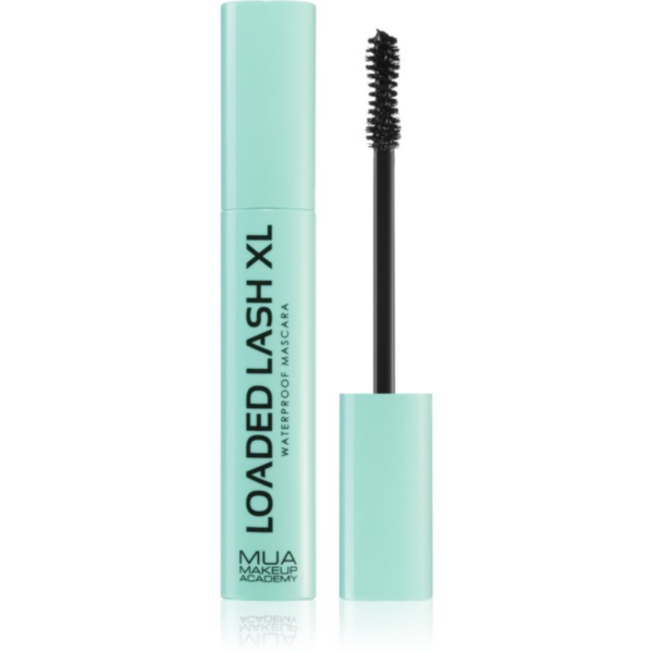 MUA Makeup Academy Loaded Lash XL vízálló göndörítő és nagyobbító szempillaspirál árnyalat Black 8 g-Ár