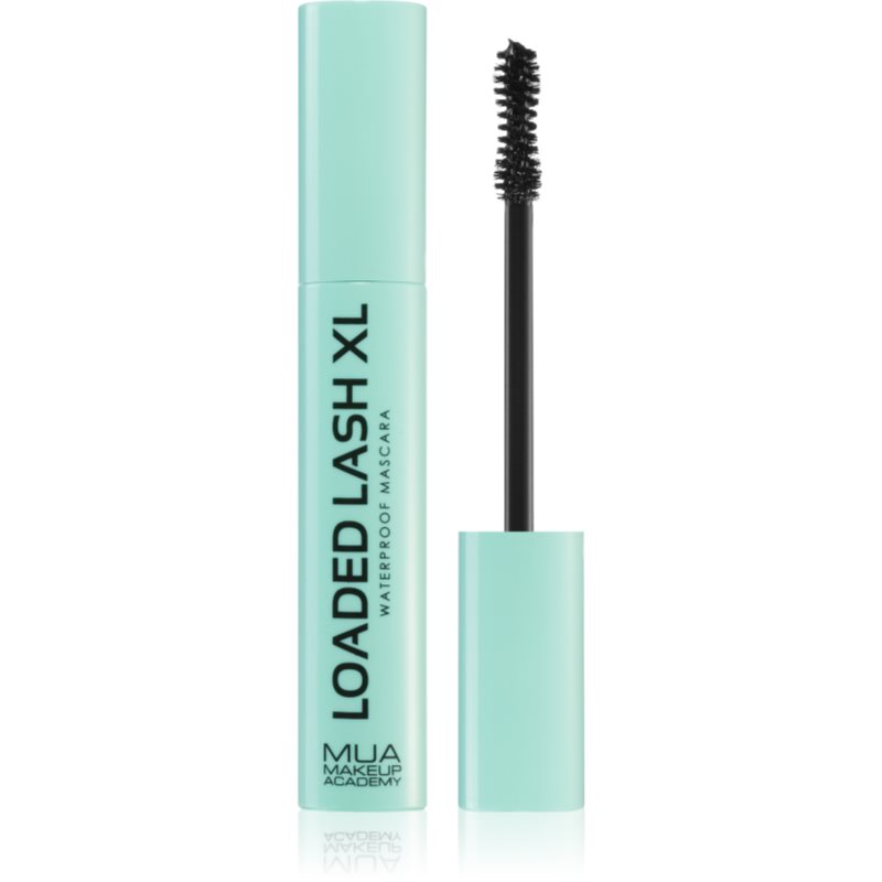 MUA Makeup Academy Loaded Lash XL vízálló göndörítő és nagyobbító szempillaspirál árnyalat Black 8 g-Ár