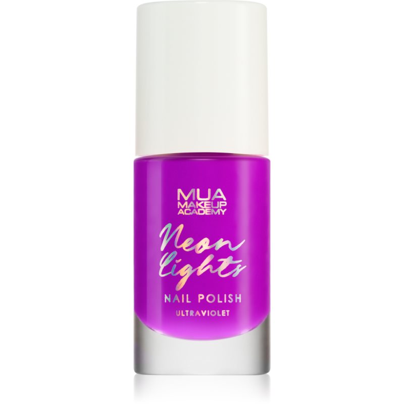 MUA Makeup Academy Neon Lights neon körömlakk árnyalat Ultraviolet 8 ml-Ár