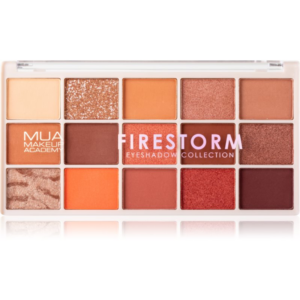 MUA Makeup Academy Professional 15 Shade Palette szemhéjfesték paletta árnyalat Firestorm 12 g-Ár