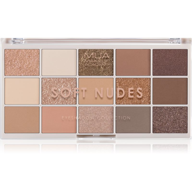 MUA Makeup Academy Professional 15 Shade Palette szemhéjfesték paletta árnyalat Soft Nudes 12 g-Ár