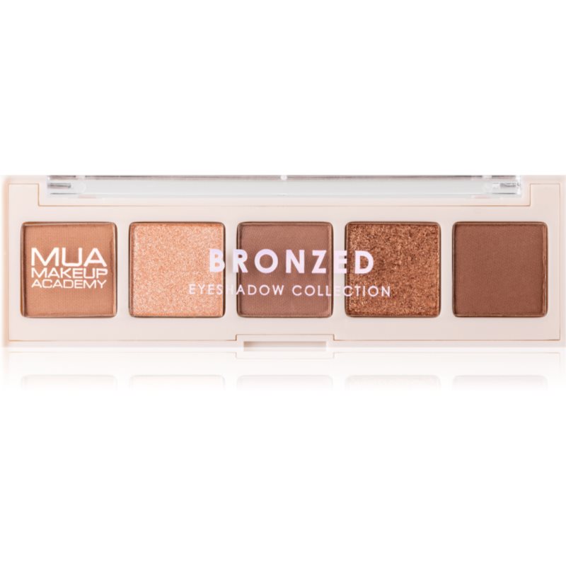 MUA Makeup Academy Professional 5 Shade Palette szemhéjfesték paletta árnyalat Bronzed 3