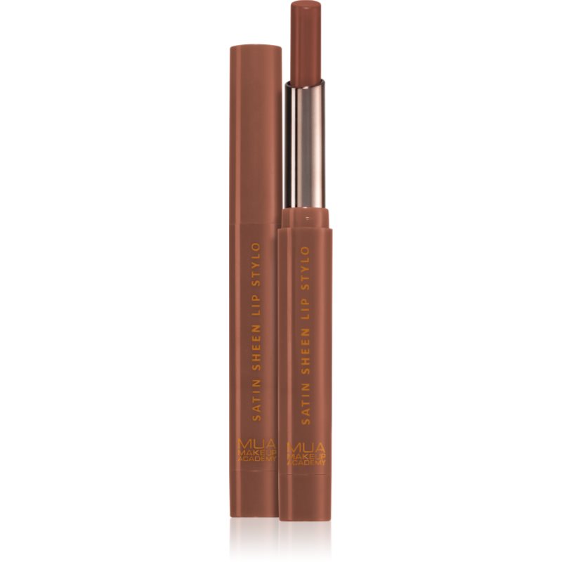 MUA Makeup Academy Satin Sheen selyem rúzs árnyalat Heartfelt 1