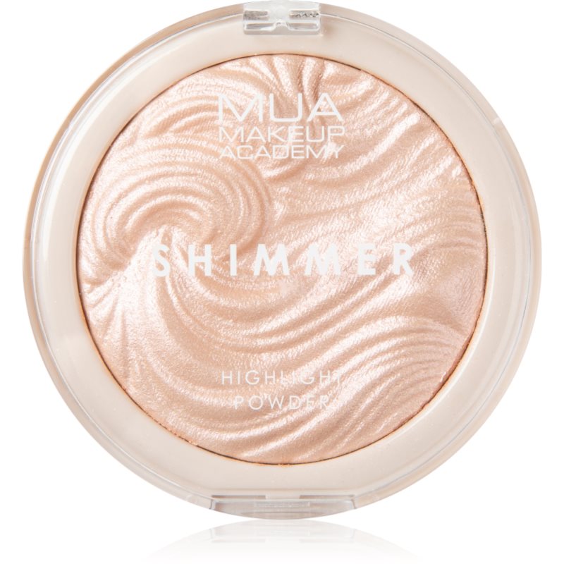 MUA Makeup Academy Shimmer kompakt púderes élénkítő arcra árnyalat Pink Shimmer 8 g-Ár