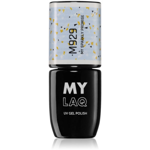 MYLAQ UV Gel Polish My Promise géles körömlakk árnyalat My Sparkly Promise 5 ml-Ár
