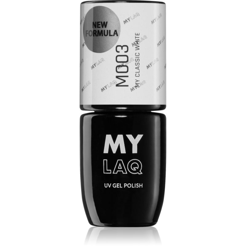 MYLAQ UV Gel Polish géles körömlakk árnyalat My Classic White 5 ml-Ár