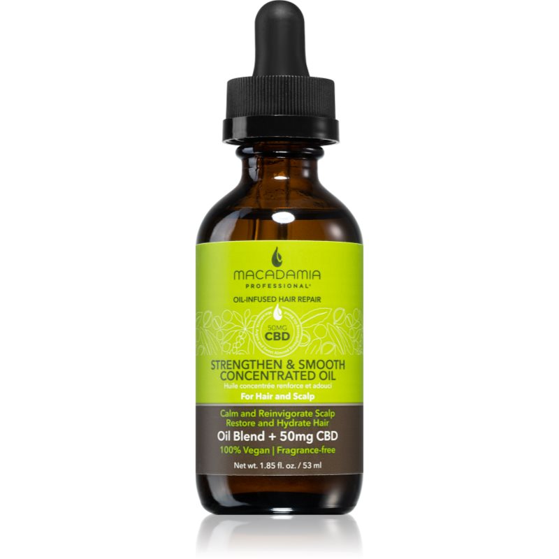 Macadamia Natural Oil Strengthen & Smooth regeneráló olaj detoxikáló hatással a fejbőrre és a hajtövekre 53 ml-Ár