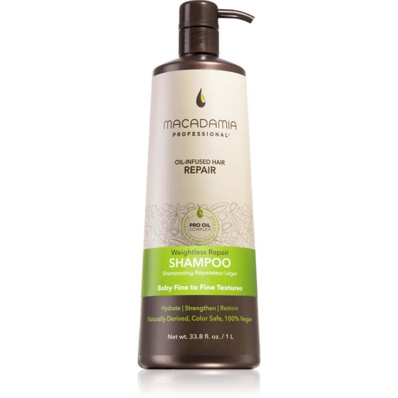 Macadamia Natural Oil Weightless Repair könnyű hidratáló sampon minden hajtípusra 1000 ml-Ár