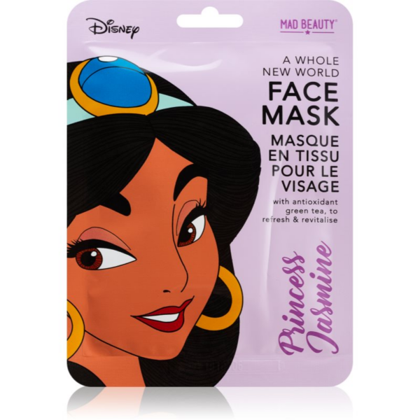 Mad Beauty Disney Princess Jasmine revitalizáló maszk zöld tea kivonattal 25 ml-ár